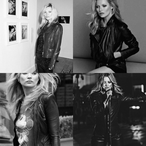 William RAST 🌟Sleek Black Leather Motorcycle Jacket - Small - Picture 12 of 15